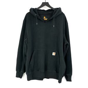 CARHARTT *Customized Rain Defender Paxton Heavyweight Hooded Sweatshirt Black XL